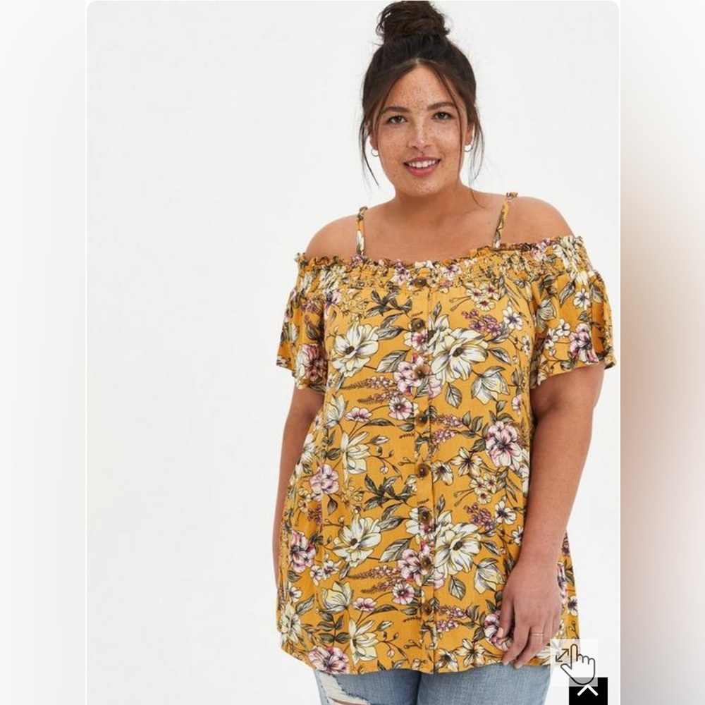Torrid Brand New Floral Top Size 1 Brand New With Tags